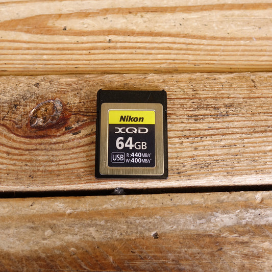 Used Nikon XQD 64GB 440MB/s Memory Card