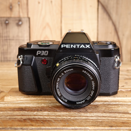 Used Pentax P30 35mm Analog Film SLR Camera with 50mm F2 M Lens