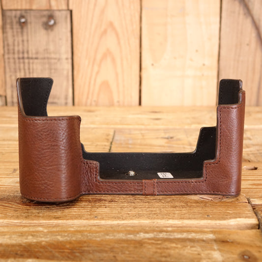 Used Genuine Real Leather Half Camera Case Bag Cover for Nikon F6 Film Camera