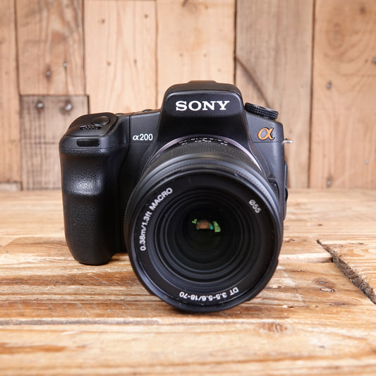 Used Sony A200 DSLR Camera with 18-70mm F3.5-5.6 Lens