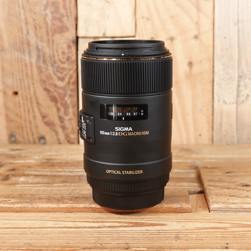 Used Sigma AF 105mm F2.8 DG Macro OS HSM  Lens - Canon Fit