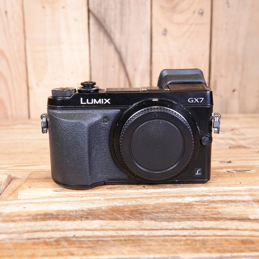 Used Panasonic Lumix DMC-GX7 Black Camera Body