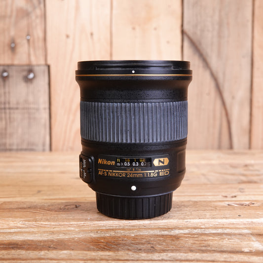 Used Nikon AF-S 24mm F1.8 G ED Lens