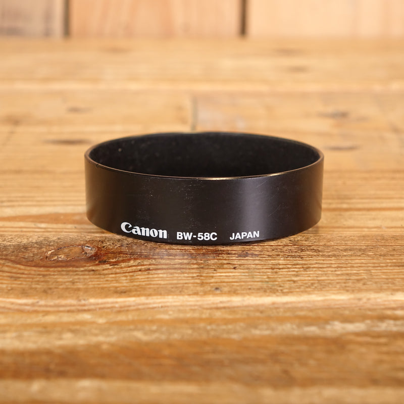 Used Canon BW-58C Original Hood 28-55mm 35-70mm FD Lenses