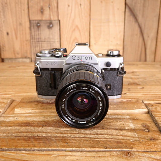Used Canon AE-1 Camera + Sigma 28-70mm f3.5-4.5 Lens