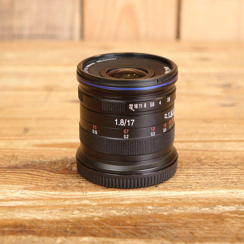 Used Laowa 17mm F1.8 C-Dreamer lens - Micro Four Thirds Fit