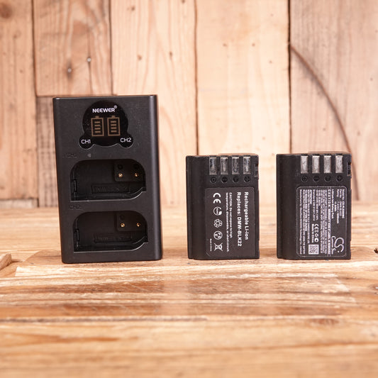 Used Neewer DMW-BLK22 Dual USB Charger Set