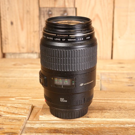 Used Canon EF 100mm F2.8 USM Macro Lens