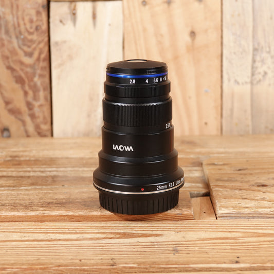 Used Laowa 25mm F2.8 Ultra Macro 2.5-5X Lens - Canon
