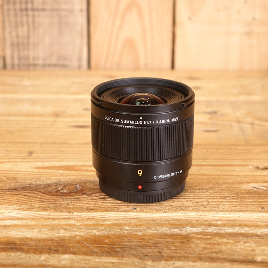 Used Panasonic Leica DG Summilux 9mm F1.7 Asph Lens