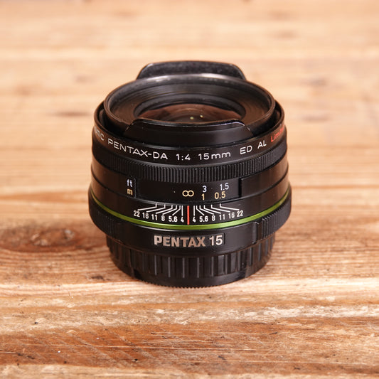 Used Pentax-DA SMC 15mm f4 ED AL Limited Lens