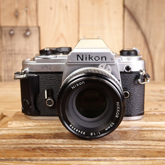 Used Nikon FG 35mm Camera with Nikkor 50mm f1.8 AIS Lens