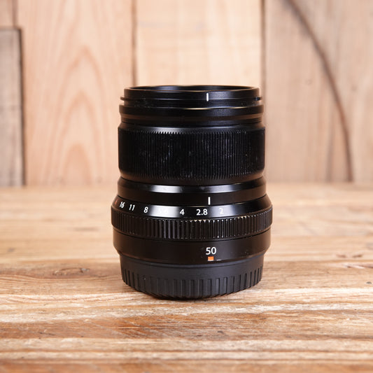 Used Fujifilm XF 50mm F2 Black R WR Fujinon Lens