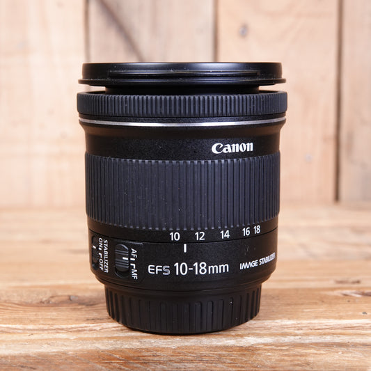 Used Canon EF-S 10-18mm F4.5-5.6 IS STM Lens