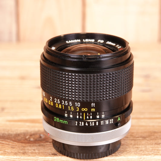 Used Canon FD 28mm F2 S.S.C Lens