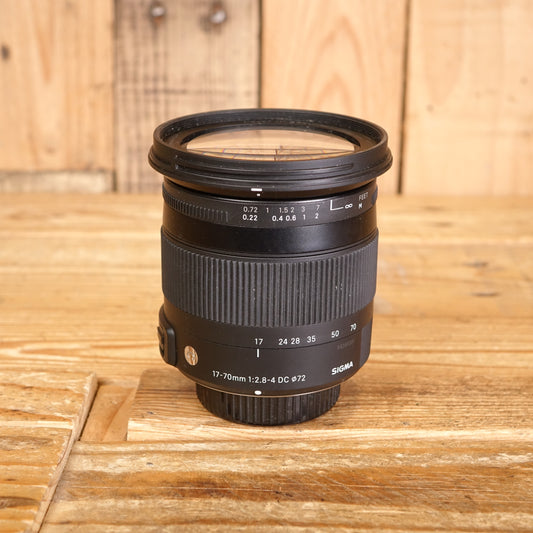 Used Sigma DC 17-70mm F2.8-4 Macro Contemporary OS HSM Lens - Nikon