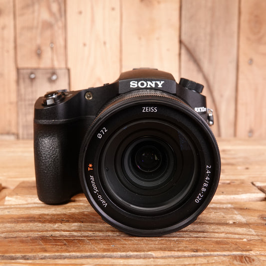 Used Sony CyberShot RX10 Mark IV Black Digital Camera