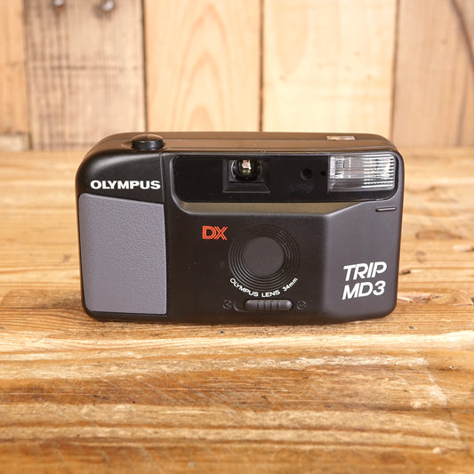 Used Olympus Trip MD3 35mm Analog Film Compact Camera