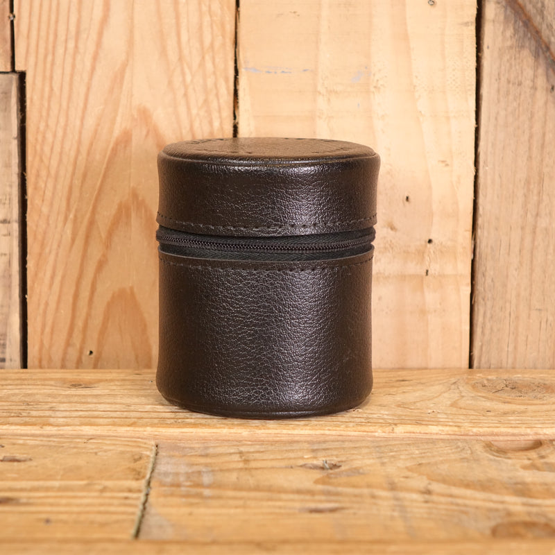 Used Leitz Leica Lens Case Leather - Approx 90mm x 80mm
