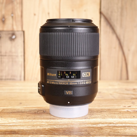 Used Nikon AF-S 85mm F3.5G ED VR Micro Lens