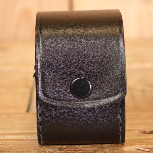 Used Canon little vintage film camera antique leather case Size 8x8x5.5 cm