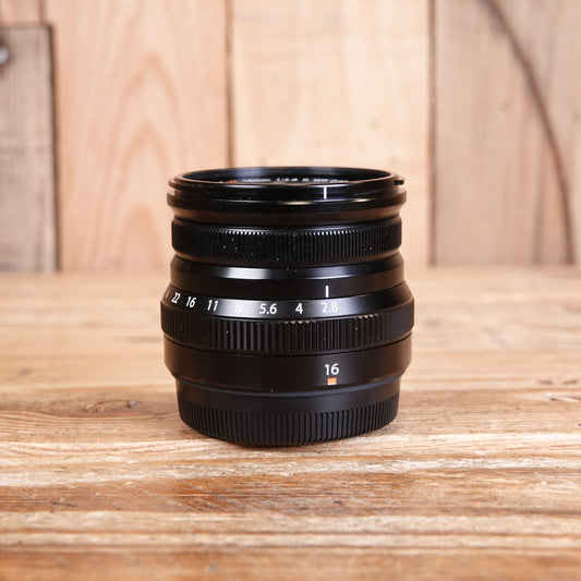 Used Fujifilm XF 16mm F2.8 Black R WR Fujinon Lens