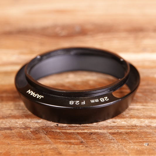 Used Minolta M-ROKKOR 28mm f/2.8 Metal Lens Hood Shade CL CLE