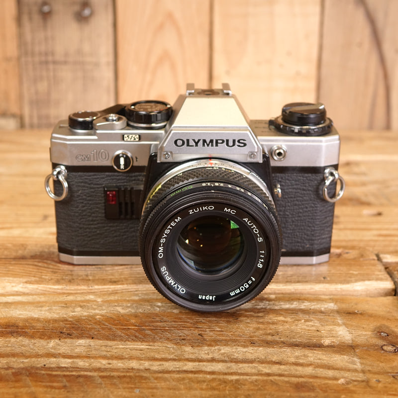 Used Olympus OM10 35mm Film Camera with 50mm f1.8 Lens