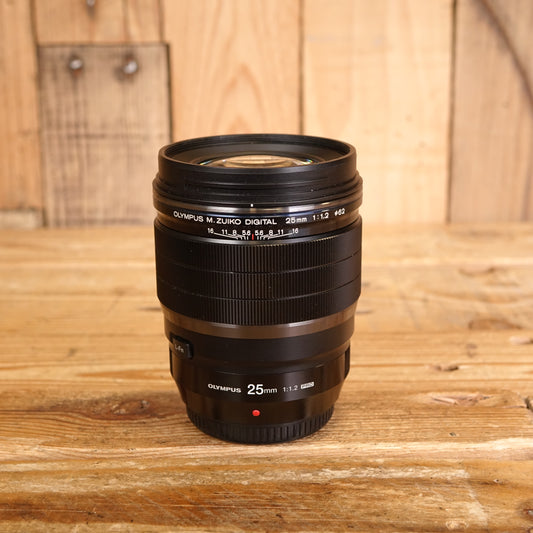 Used Olympus 25mm F1.2 Pro Black Micro Four Thirds Lens