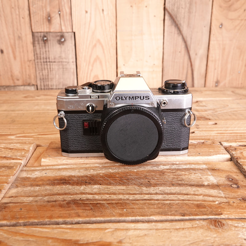 Used Olympus OM10 35mm Film Silver Camera Body