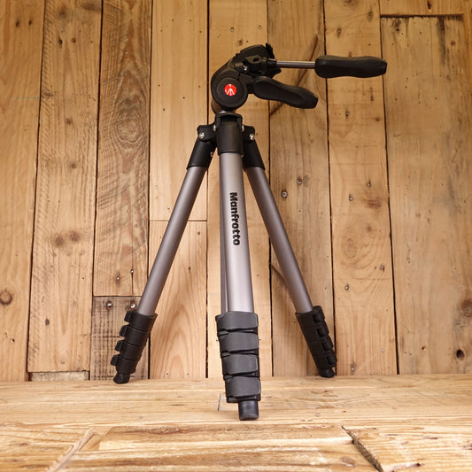 Used Manfrotto Compact Advanced Tripod with 3 Way Head