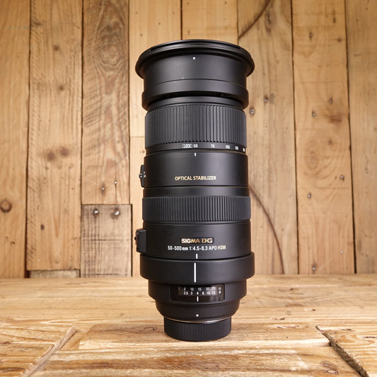 Used Sigma 50-500mm f/4.5-6.3 APO DG OS HSM - Nikon Fit