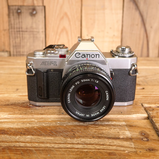 Used Canon AV-1 35mm SLR Camera with 50mm f1.8 Lens