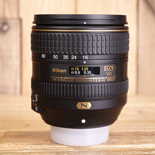 Used Nikon 16-80mm f2.8-4 E ED AF-S DX VR Lens