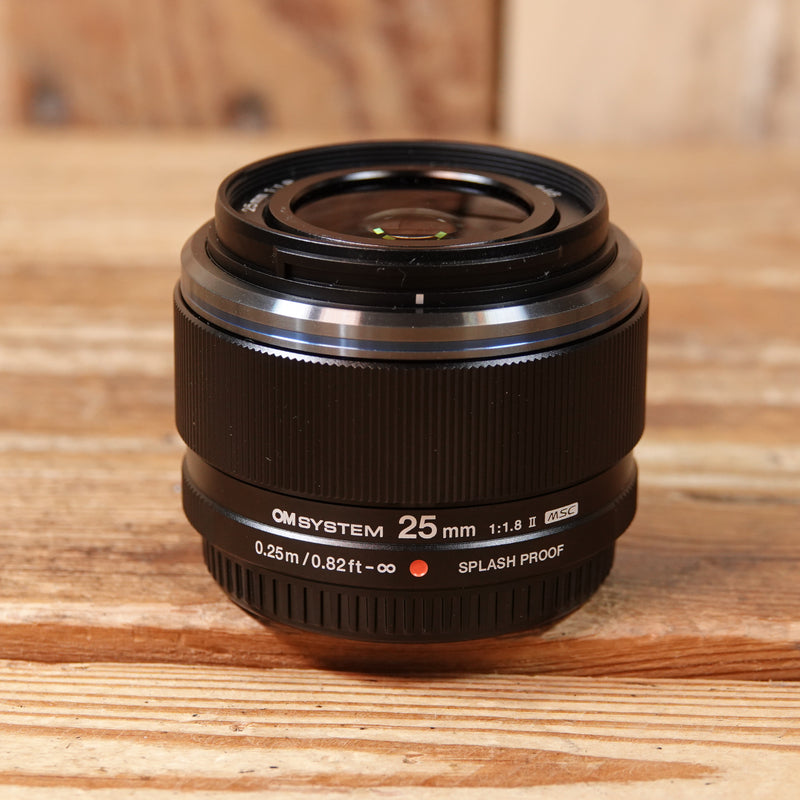 Used OM System 25mm f1.8 II MSC Lens