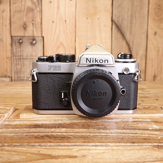 Used Nikon FE2 Silver 35mm Film SLR Camera Body