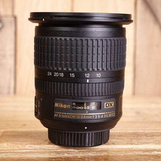 Used Nikon AF-S 10-24mm f3.5-4.5 G ED Lens