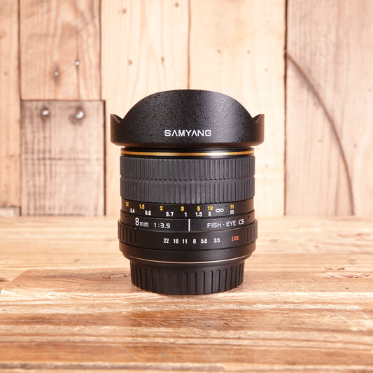 Used Samyang 8mm F3.5 Fish-Eye CS Lens - Canon Fit