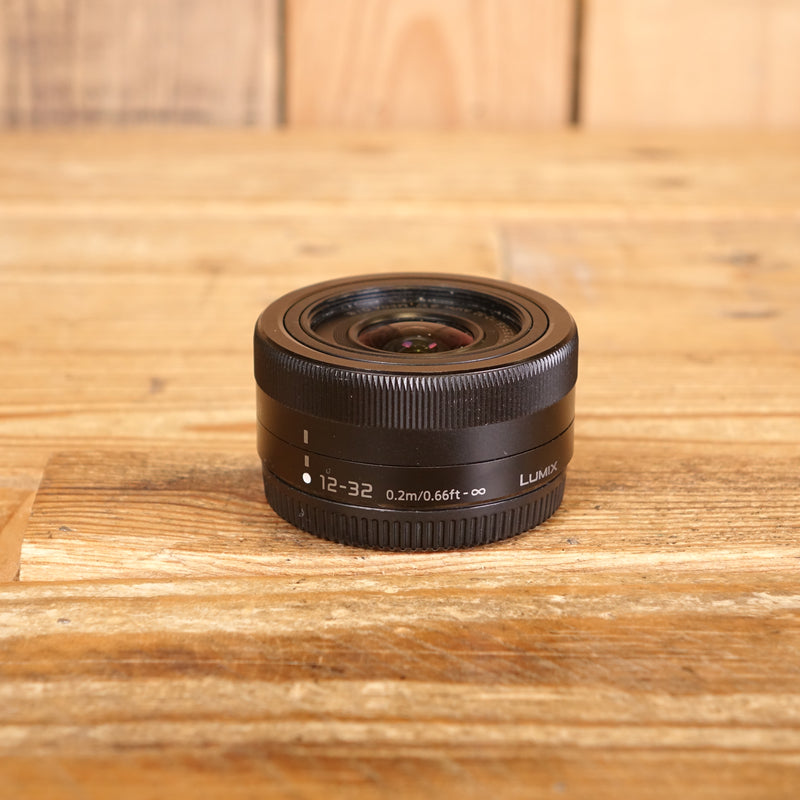 Used Panasonic 12-32mm F3.5-5.6 Black Micro Four Thirds Lens