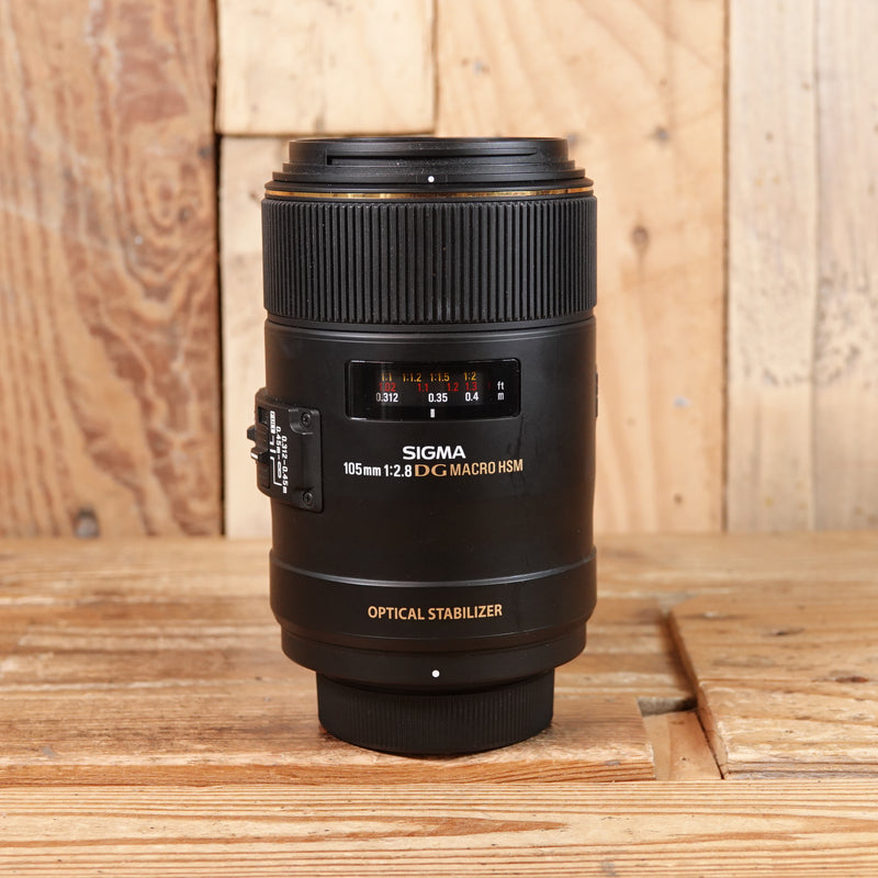 Used Sigma 105mm f2.8 DG Macro HSM OS Lens - Nikon