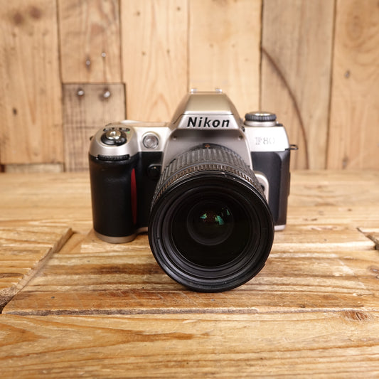 Used Nikon F80 Silver 35mm Film SLR Camera with 28-80mm Lens