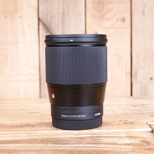 Used Sigma 16mm f1.4 DC DN Contemporary Lens - Sony E