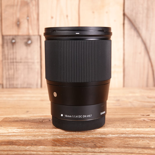 Used Sigma 16mm f1.4 DC DN Contemporary Lens - Canon M