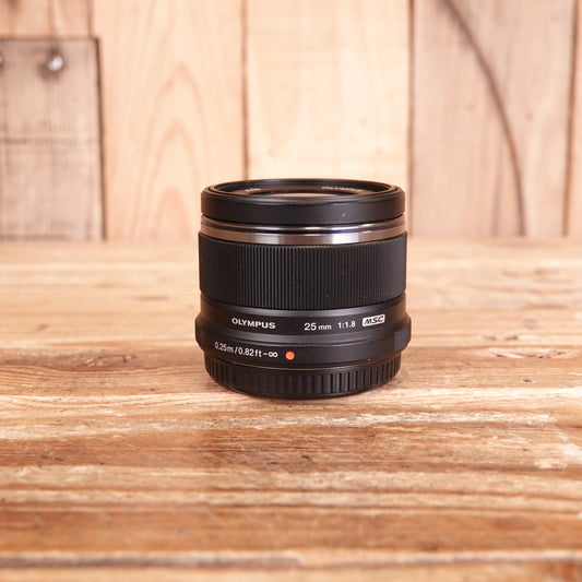 Used Olympus 25mm F1.8 Black Micro Four Thirds Lens