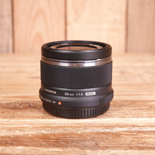 Used Olympus 25mm F1.8 Black Micro Four Thirds Lens