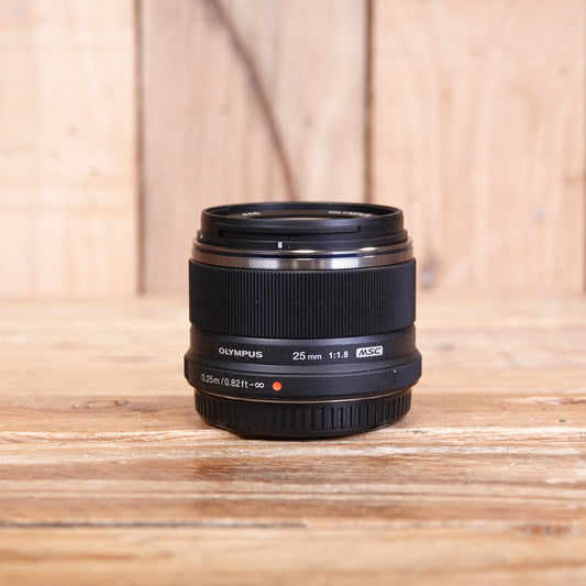 Used Olympus 25mm F1.8 Black Micro Four Thirds Lens