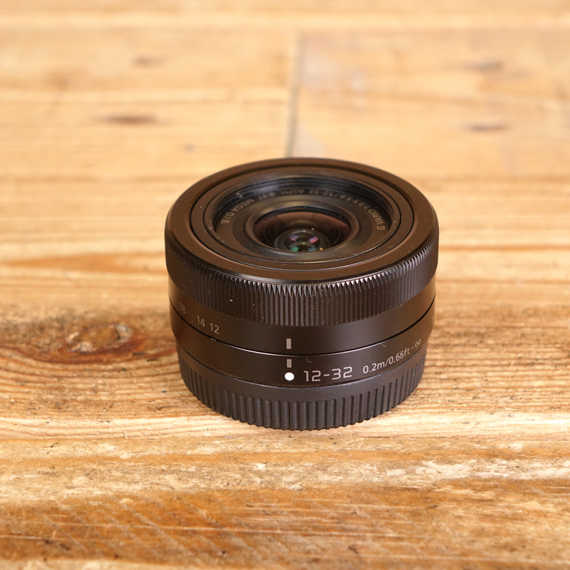 Used Panasonic 12-32mm F3.5-5.6 Black Micro Four Thirds Lens
