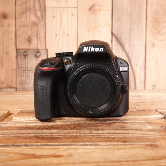 Used Nikon D3400 Black DSLR Camera Body