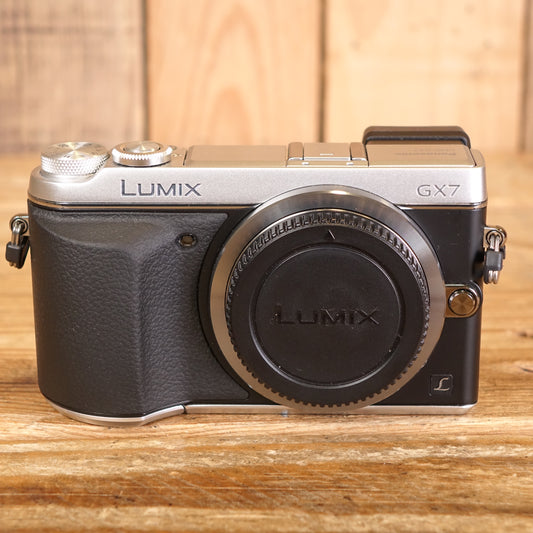Used Panasonic Lumix DMC-GX7 Silver Camera Body