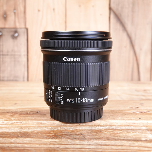 Used Canon EF-S 10-18mm F4.5-5.6 IS STM Lens